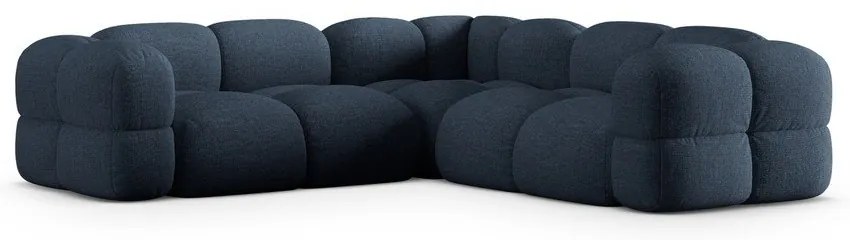 Тъмносин ъглов диван Loretto – Cosmopolitan Design