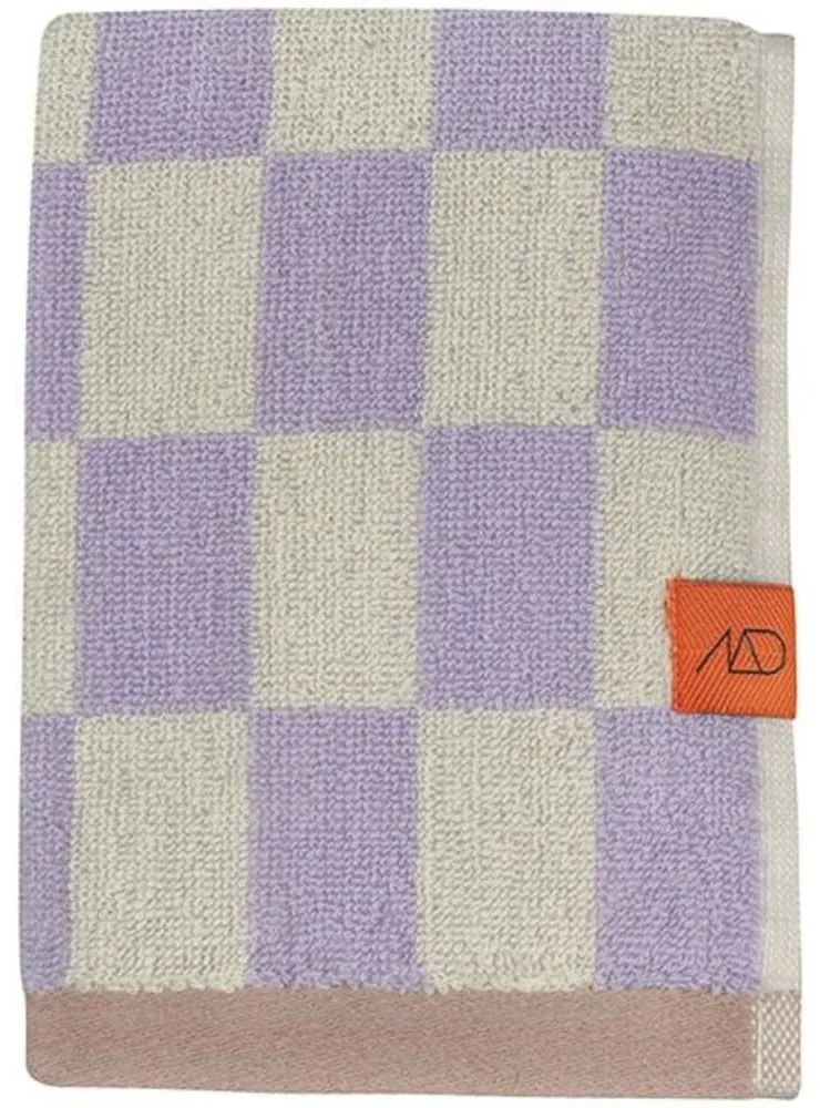 Светложълто-лилава кърпа за баня от органичен памук 70x133 cm Retro - Mette Ditmer Denmark