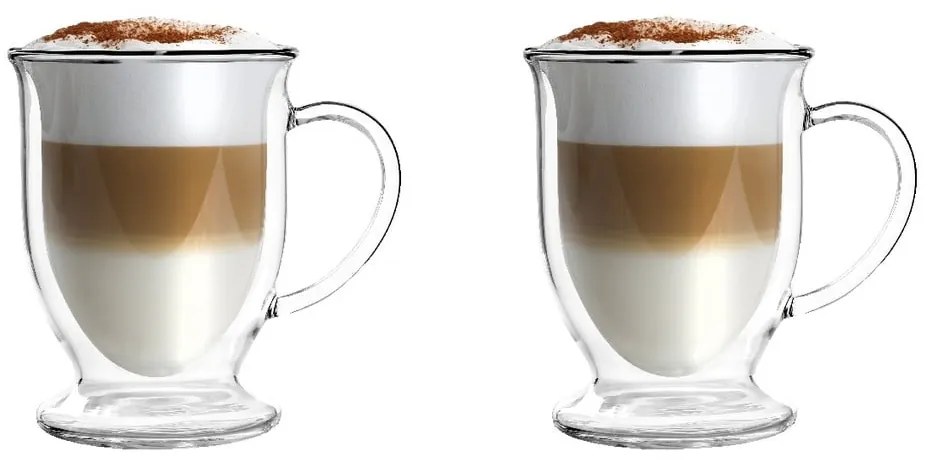 Комплект от 2 чаши за лате с двойна стена , 250 ml - Vialli Design