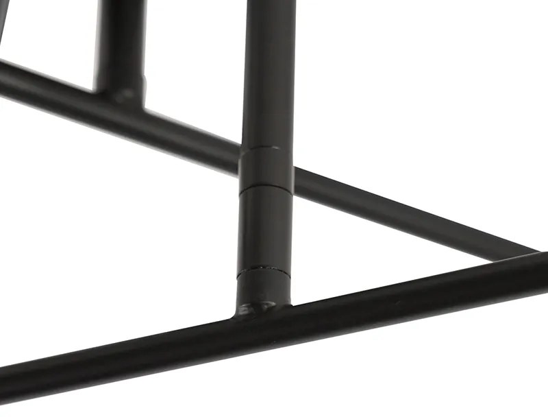 Индустриален плафон черен със злато 6 лампи - Сидни