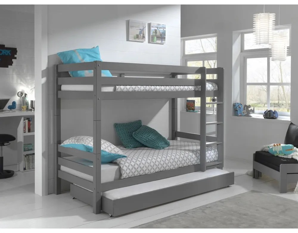 Сива кутия за съхранение на детско легло 90x190 cm Pino – Vipack