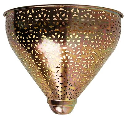 Ориенталска стенна лампа медна с шарка - Muraf