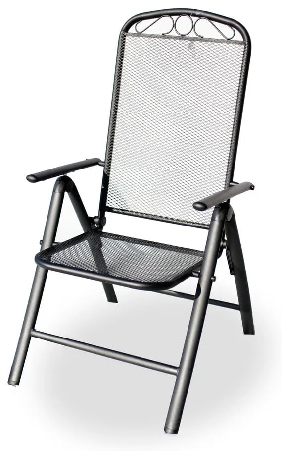 Черен метален градински стол – Rojaplast