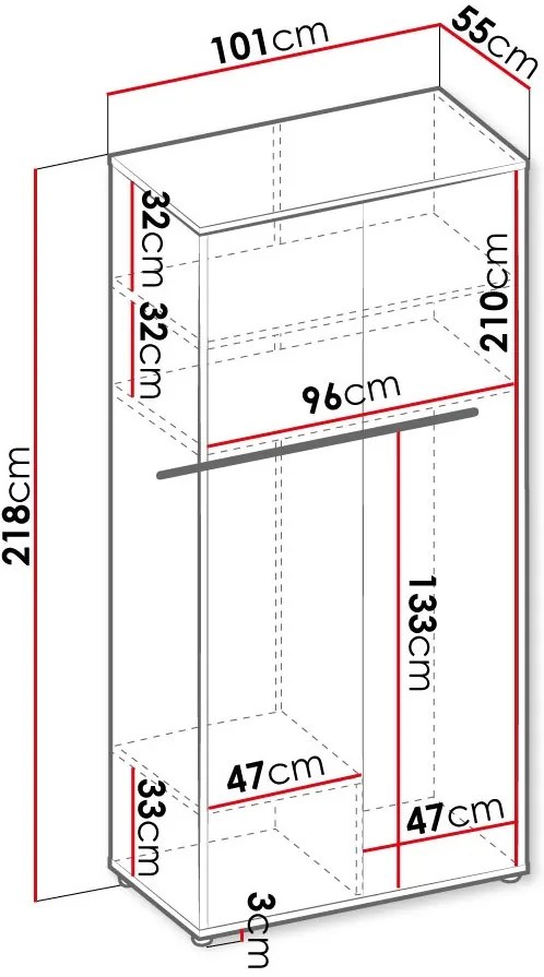 Гардероб Teen Flex 2-doors