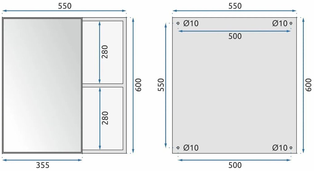 Комплект мебели за баня с мивка Astor 60cm White