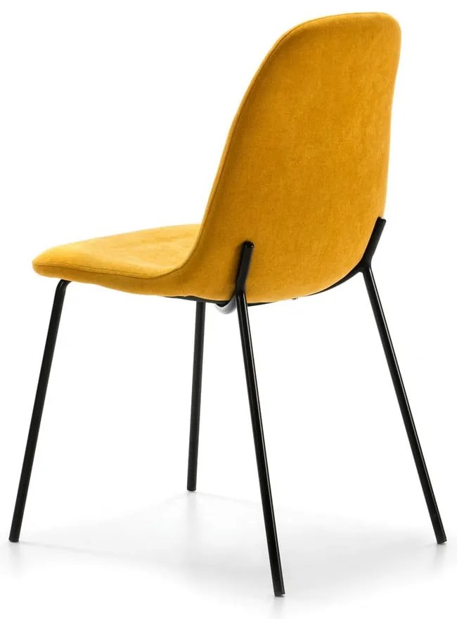Жълти трапезни столове в комплект от 4 бр. Renne – Marckeric