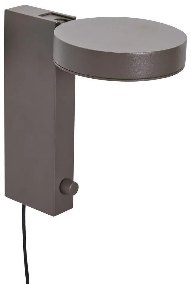 Кафява стенна лампа Crea – Hübsch