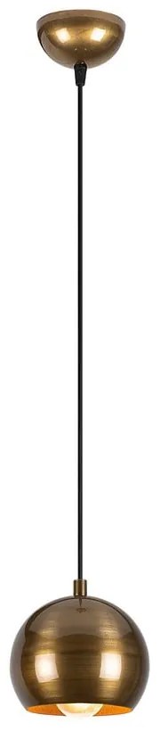 Висящо осветително тяло в златисто с метален абажур ø 30 cm Berceste – Opviq lights