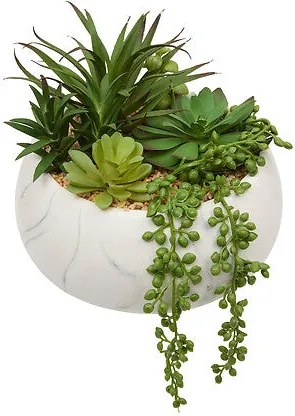 Изкуствено растение atmosphera Jesty Succulent, 18 cm