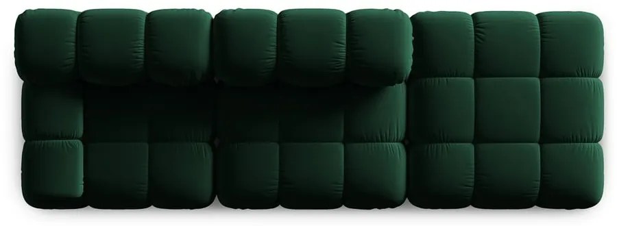 Зелен кадифен диван 282 cm Bellis - Micadoni Home
