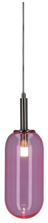 Лилаво LED висящо осветително тяло със стъклен абажур ø 13 cm Fiuggi – Candellux Lighting