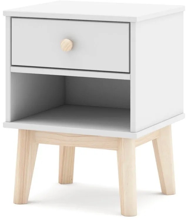 Бяло детско нощно шкафче Esteban - Marckeric