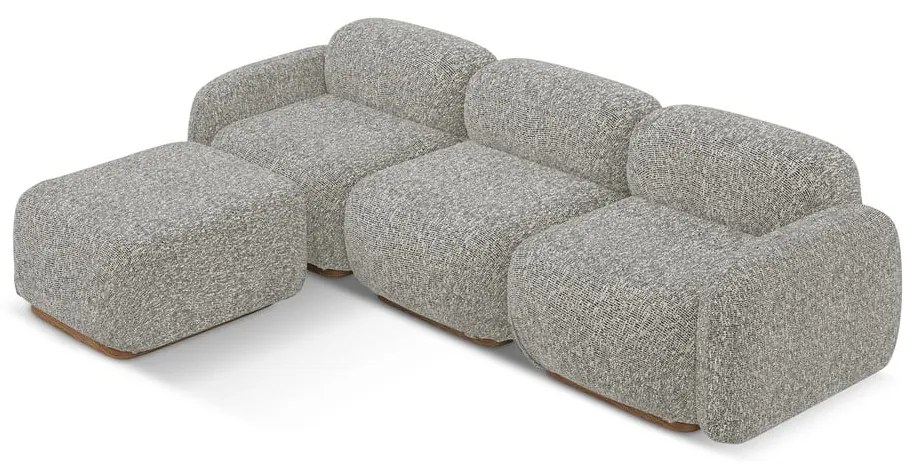 Сив модулен ъглов диван (променлив) Ailani – Makamii
