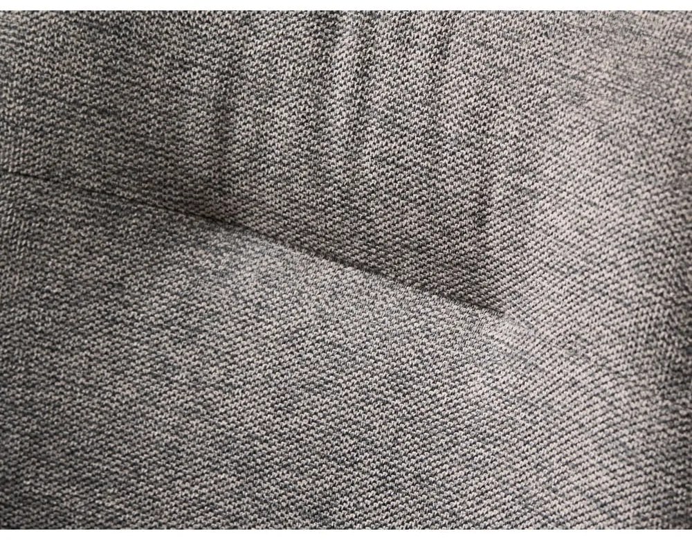 Сив тапициран трапезен стол с подлакътници Roxana – Unique Furniture