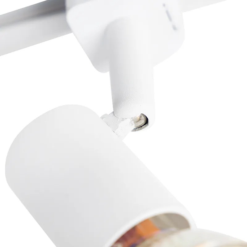 Модерна релсова система с 3 прожектора 1-фазен бял - Jeany