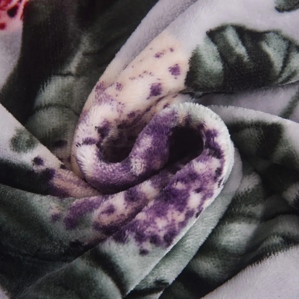 Светлосиво единично спално бельо от микроплюш 140x200 cm Margot – My House