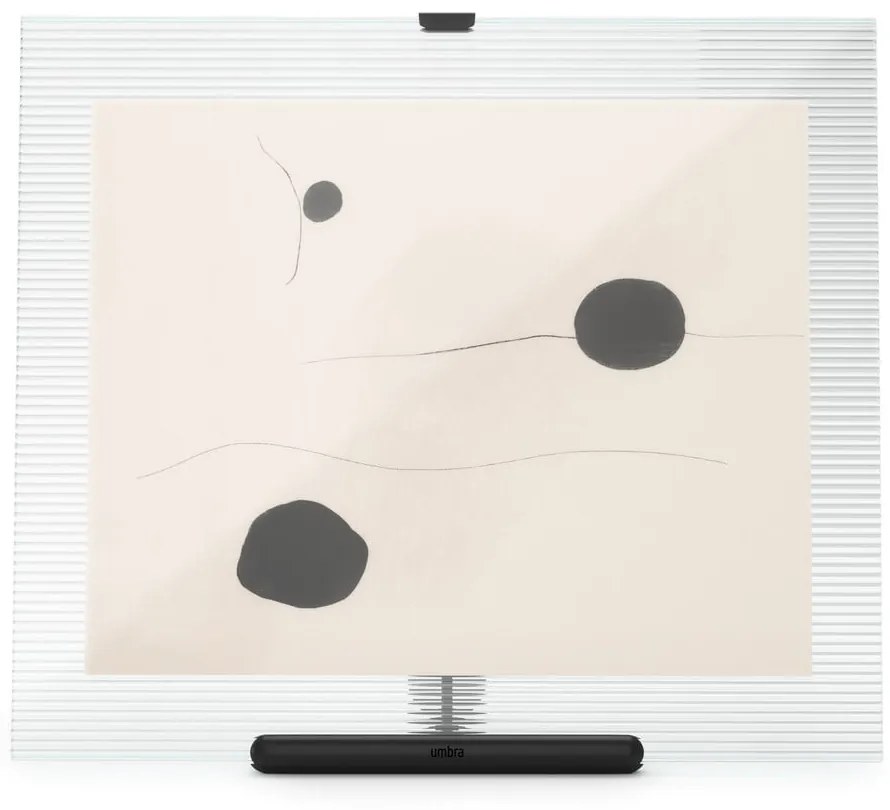 Черна стъклена стояща рамка 26x30,5 cm Flute – Umbra