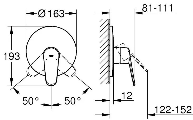 Exterior parts of Душ faucet Grohe Euпрътisc Cosmopolitan