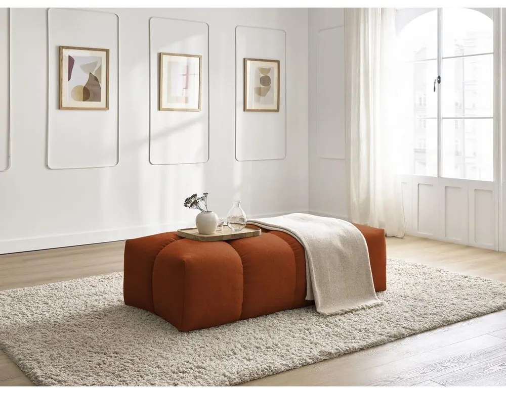 Шенилова табуретка в тухлен цвят Everest – Bobochic Paris
