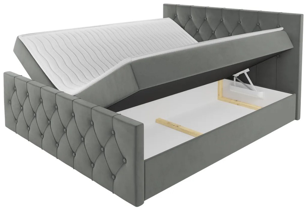 Тапицирано легло Sky lux-Kafe-120 x 200