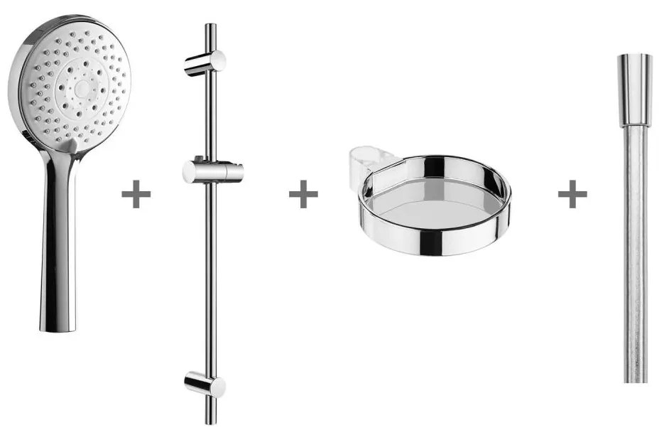 JIKA H3651X00044721 - Душ комплект CUBITO, хром, лъскав