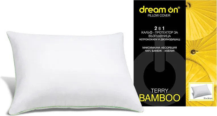 Протектор за възглавница Dream On, Terry Bamboo, 50x70