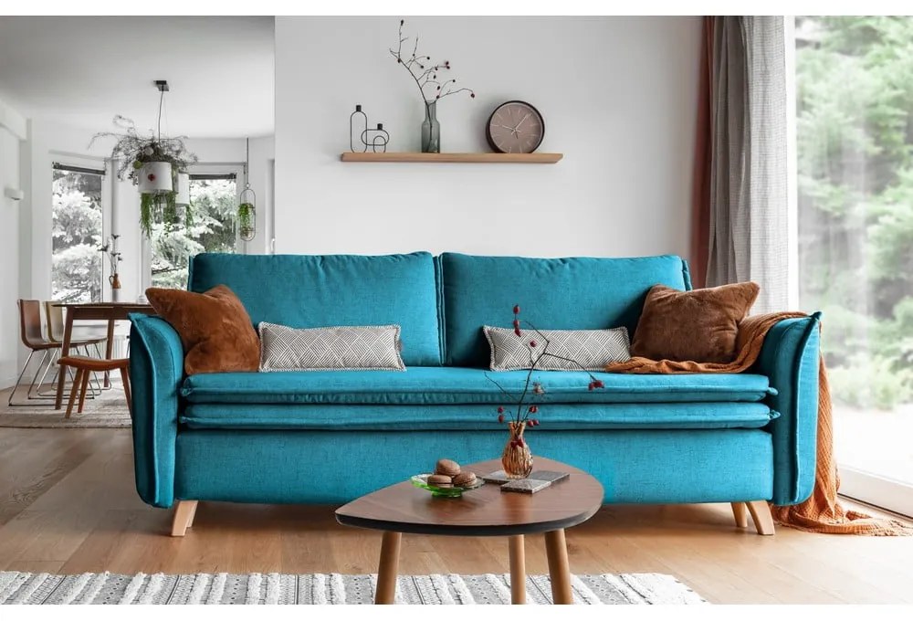Тюркоаз разтегателен диван 225 cm Charming Charlie – Miuform