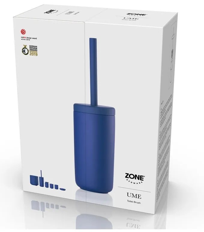 Синя керамична четка за тоалетна Ume - Zone