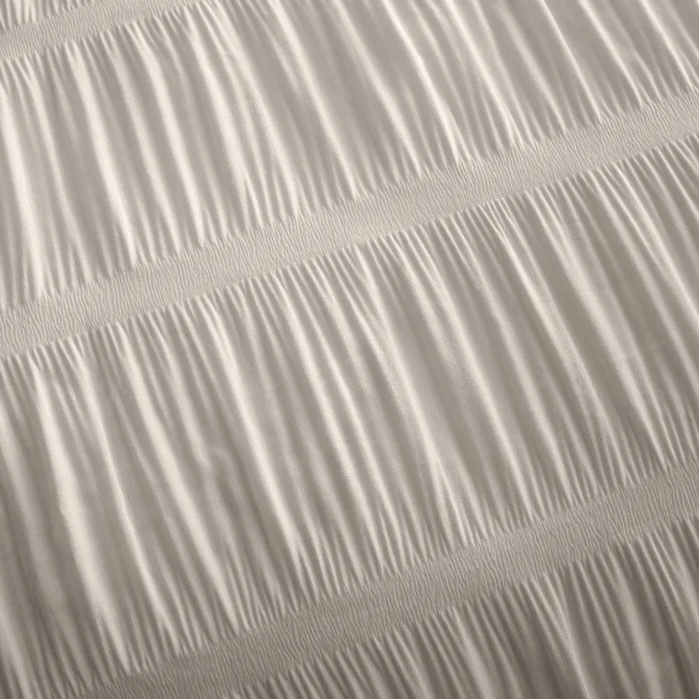 Бежово спално бельо за двойно легло 200x200 cm Seersucker - Catherine Lansfield