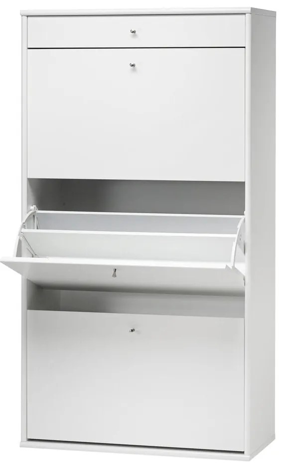 Бяла етажерка за обувки Mistral White - Hammel Furniture