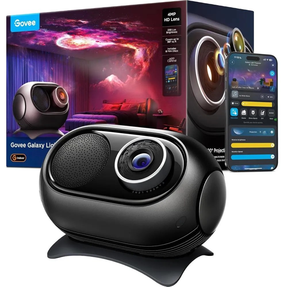 Govee - Galaxy Light Projector 2 Pro Matter с Wi‑Fi високоговорител