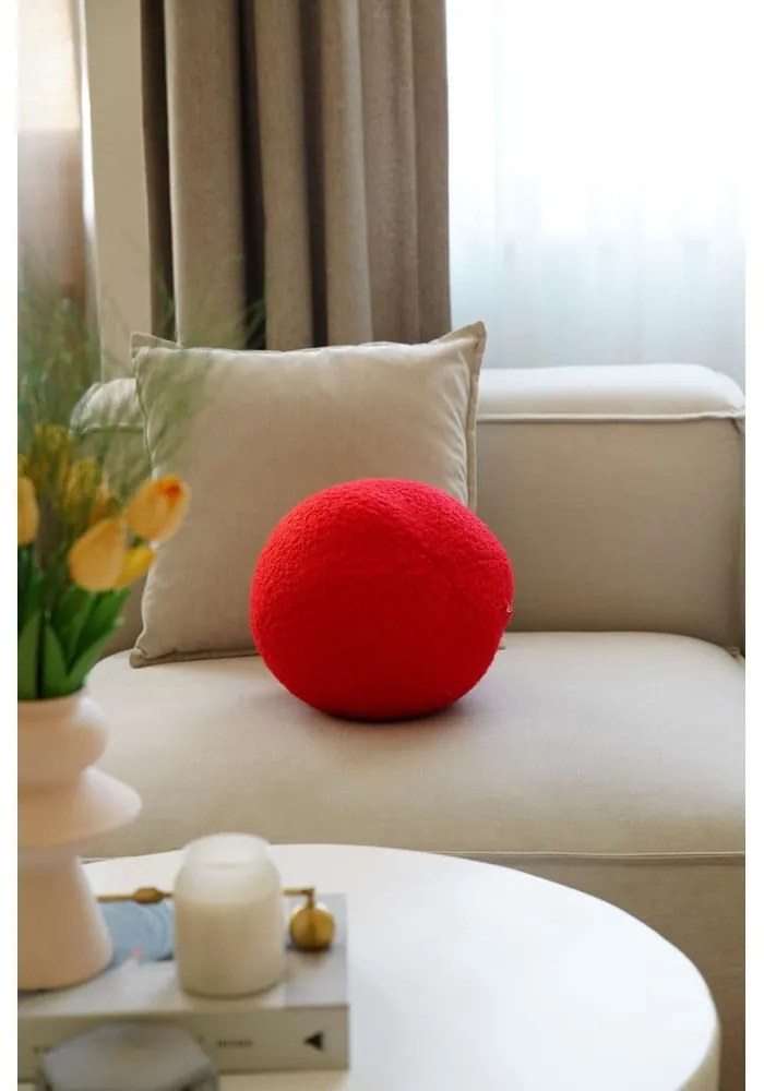 Декоративна възглавница от букле ø 25 cm Top – Mioli Decor