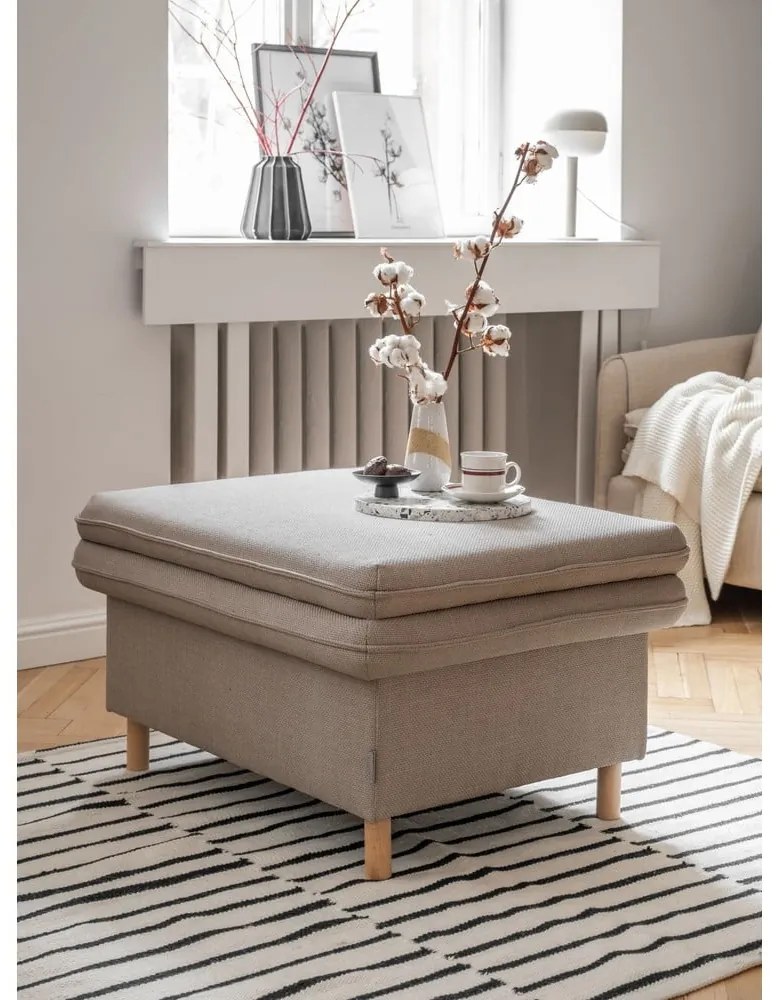 Светлокафява табуретка Simon – Miuform