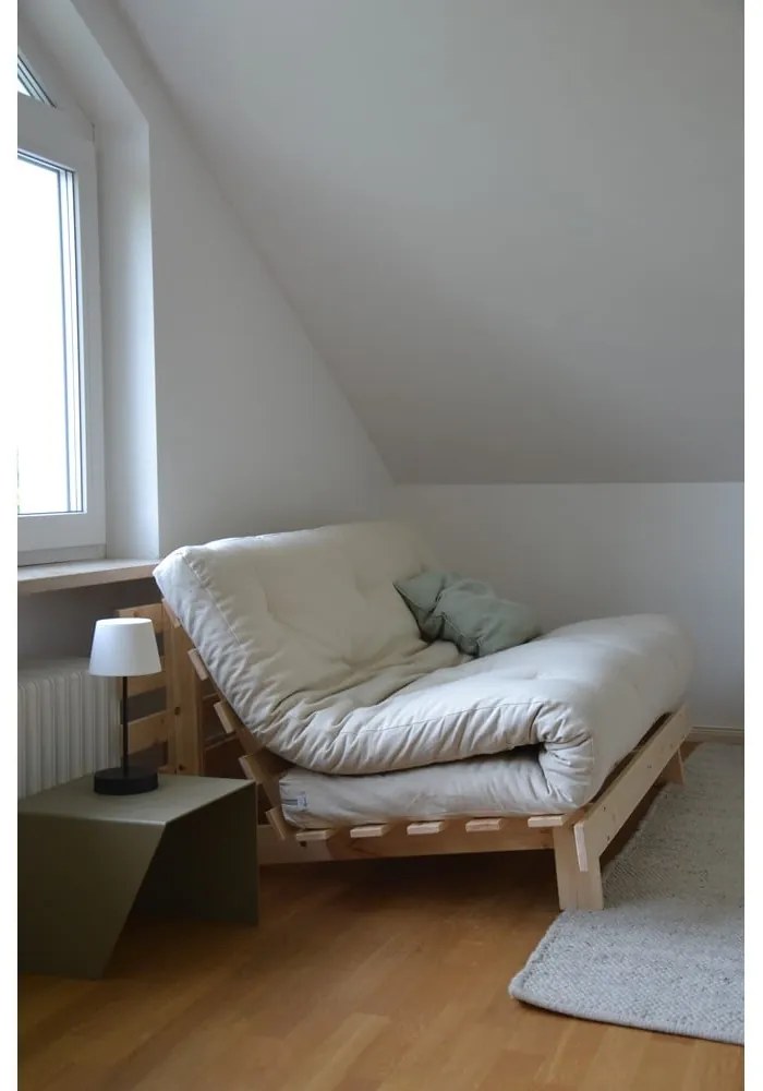 Сив разтегателен диван 160 cm Roots - Karup Design