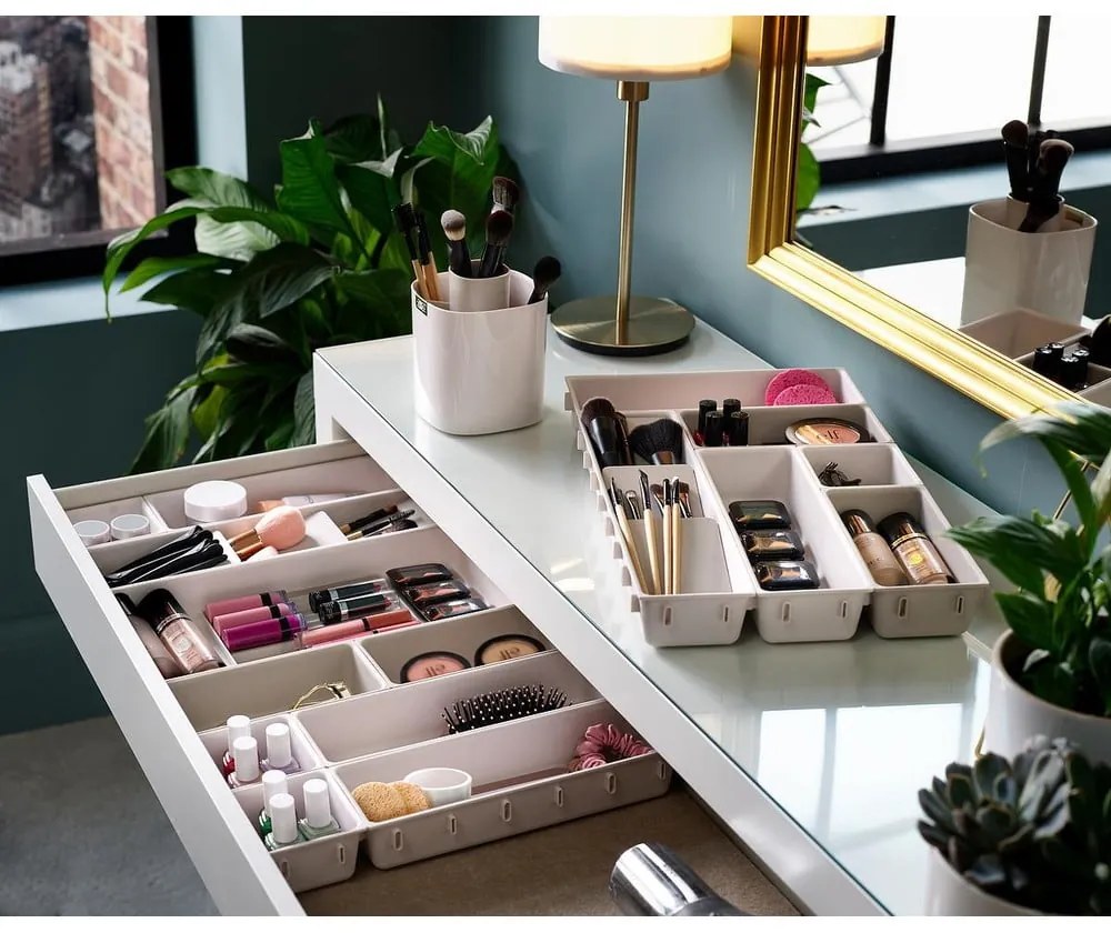 Бежови органайзери за баня в комплект от 7 Viva - Joseph Joseph