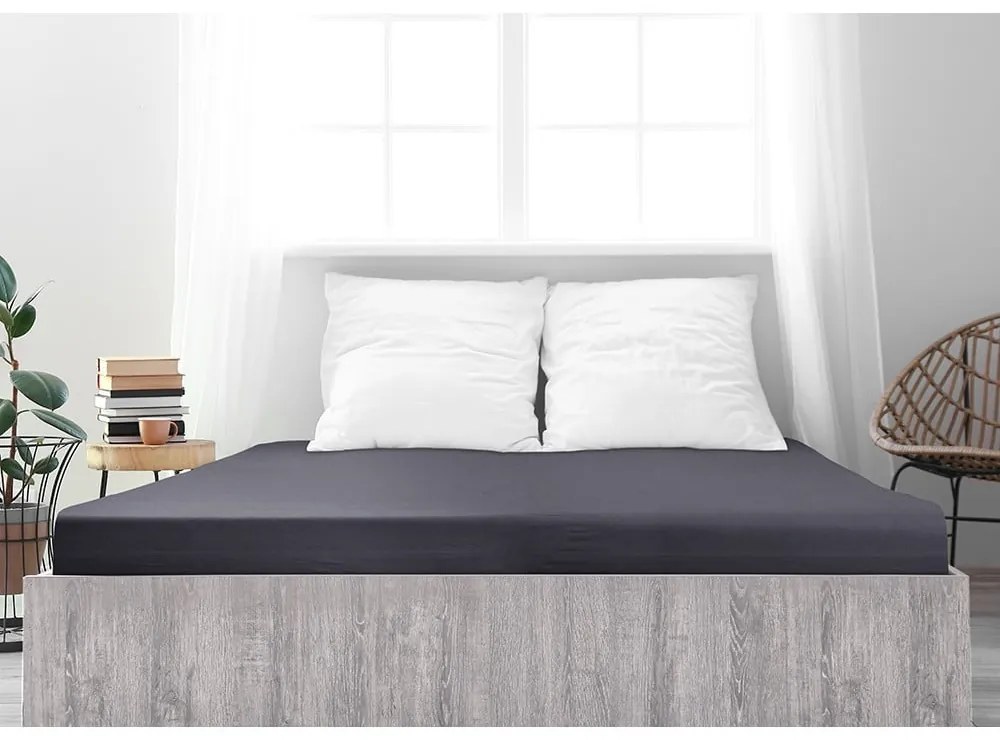 Антрацитен чаршаф 180x200 cm - B.E.S.