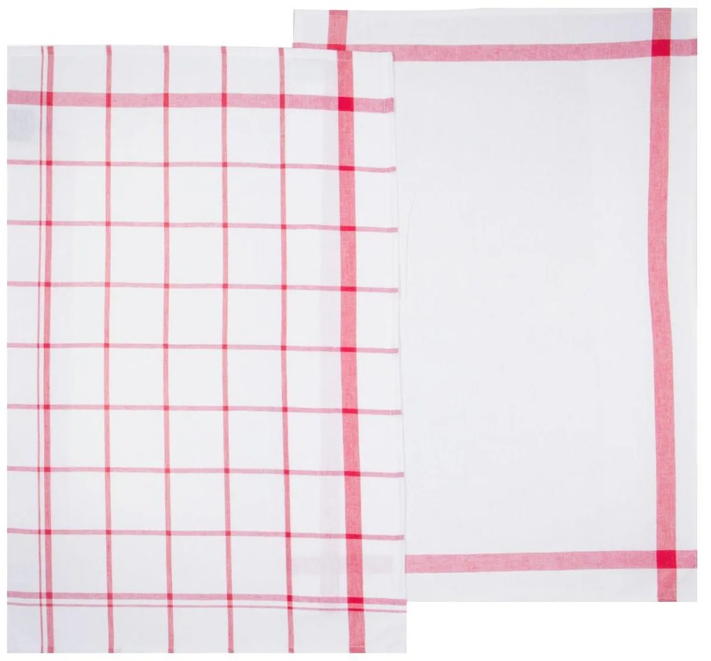 Сет традиционни кърпи atmosphera, 45x70cm, 2бр, Памук - Червен