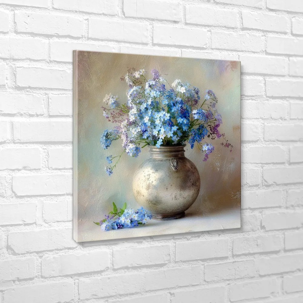 Печатна върху платно картина 32x32 cm Forget-me-not – Styler