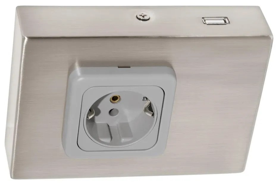 Eglo 94664 - Контакт за под кухненски шкаф SCHUKO вкл. USB TAXANO