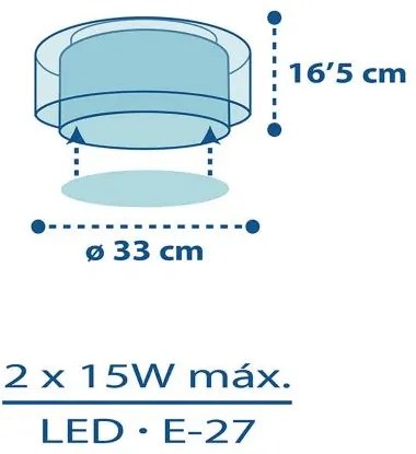 Аплика/таванна светлина Ango Police
