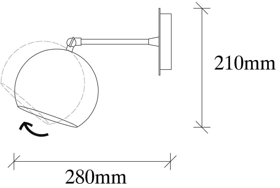 Стенна лампа в бронзов цвят ø 15 cm Sivani – Opviq lights