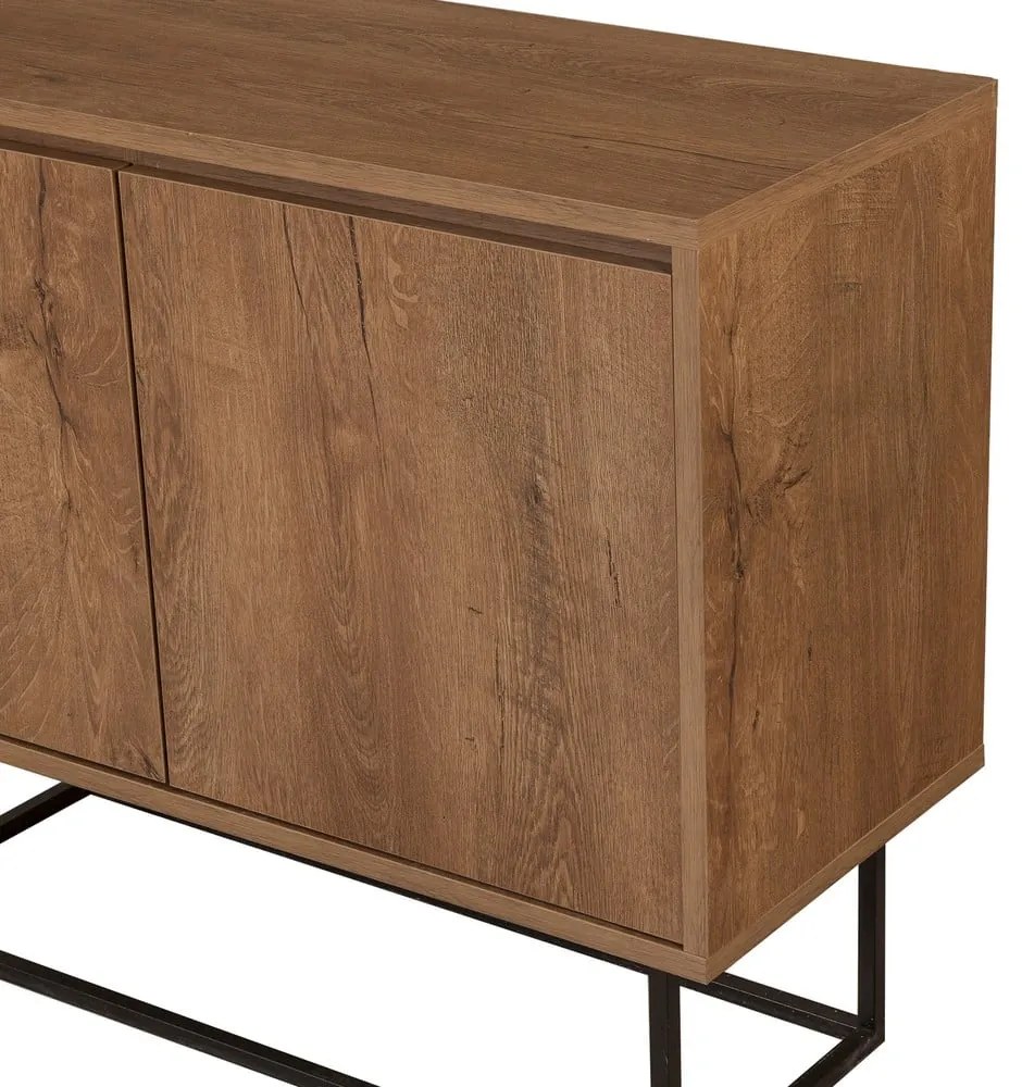 Шкафче от декор от орех в естествен цвят 90x72 cm Rodez – Kalune Design