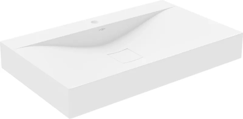 Mexen Poli конзолен мивка от конгломерат 1/O 80 x 48 cm, бяла - 23028001