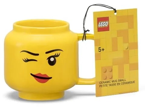 Жълта керамична бебешка чаша 255 ml Head - LEGO®