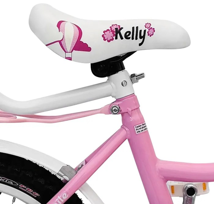 Детски велосипед с помощни колела, водеща щанга, кошница и звънец 12 – за деца на възраст от 2,5 до 4 години