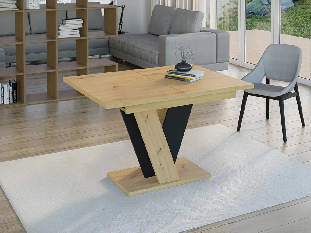 Маса Viney разтегателен -Artisan – Черен