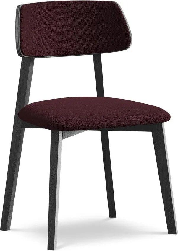 Бордо трапезен стол от масивна дървесина Niu – Makamii