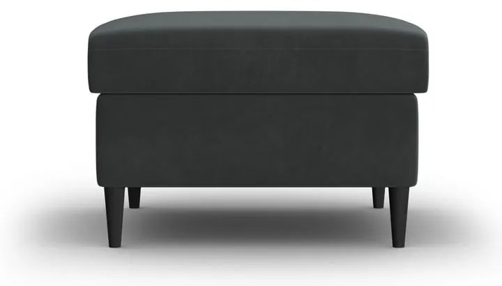 Тъмносива кадифена табуретка Kyoto – Cosmopolitan Design