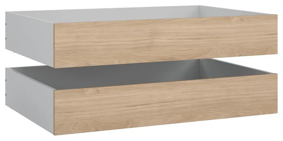 Чекмеджета за под леглото в комплект от 2 бр. в естествен цвят Naia – Tvilum