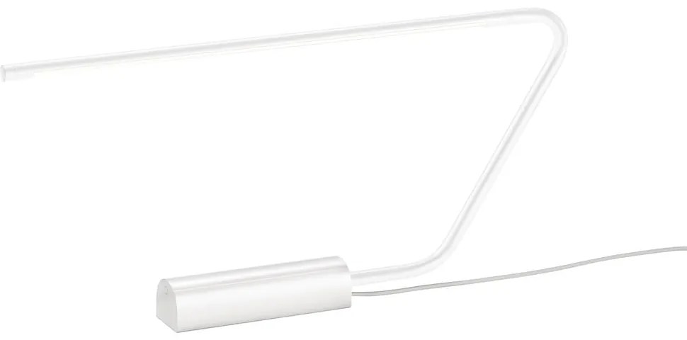 Бяла LED настолна лампа (височина 33 cm) Olea – Trio Select
